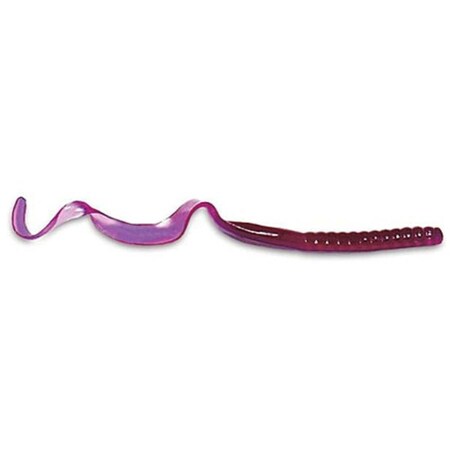 Hands On 7.5 in. Purple Worm Fishing Lure, 18PK HA2984736